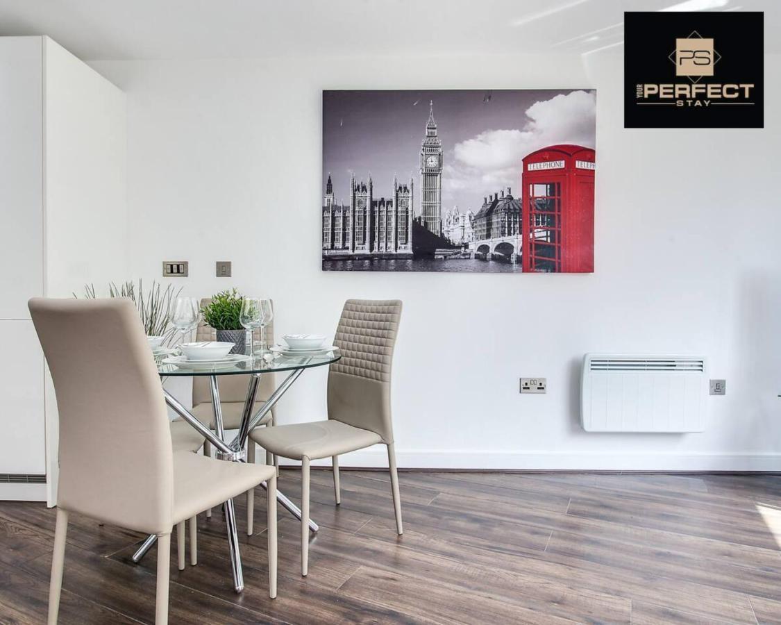 Luxe Modern Apartment By Your Perfect Stay Short Lets Birmingham Exterior foto