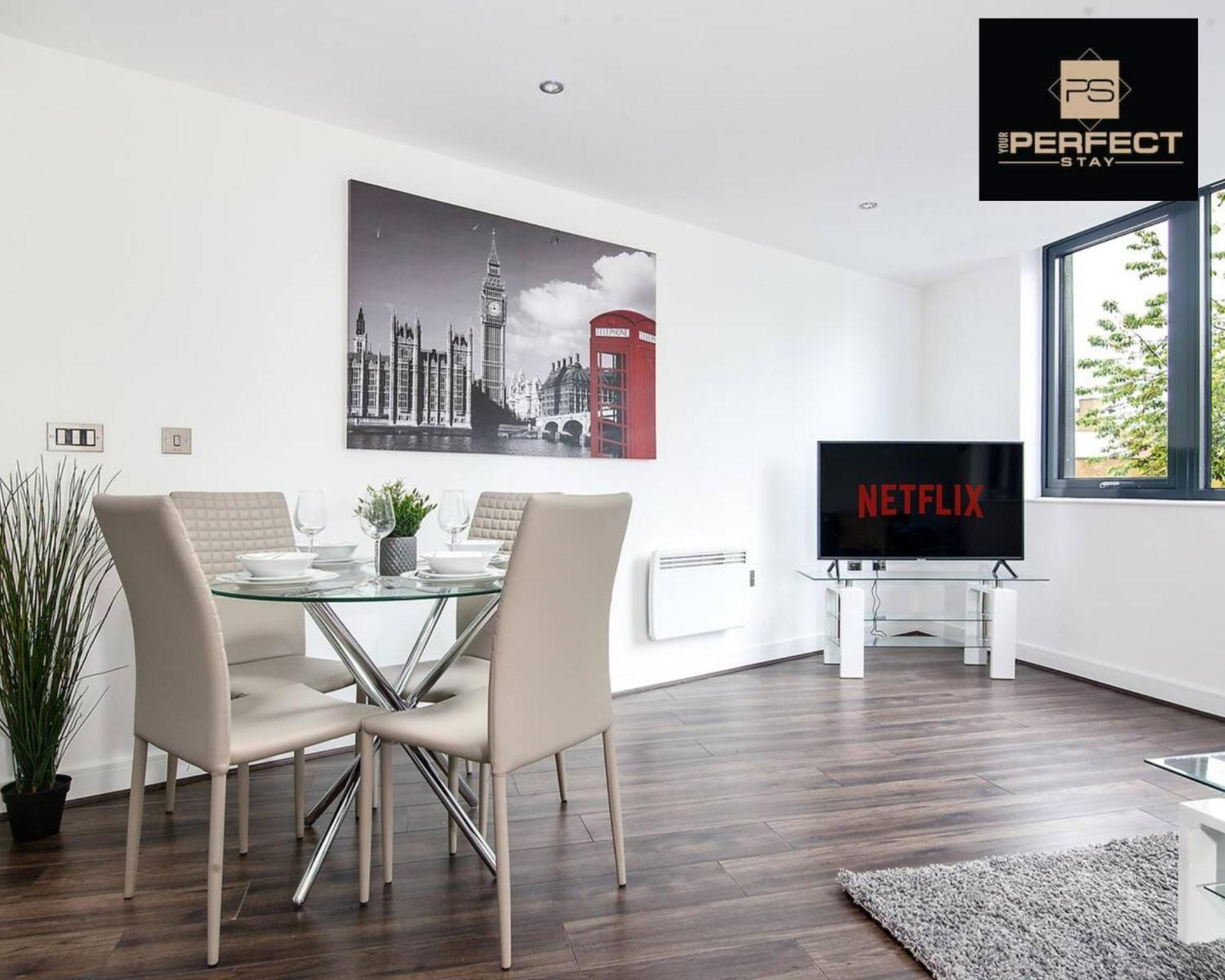 Luxe Modern Apartment By Your Perfect Stay Short Lets Birmingham Exterior foto